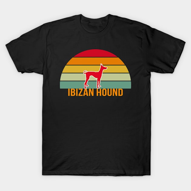 Ibizan Hound Vintage Silhouette T-Shirt by seifou252017